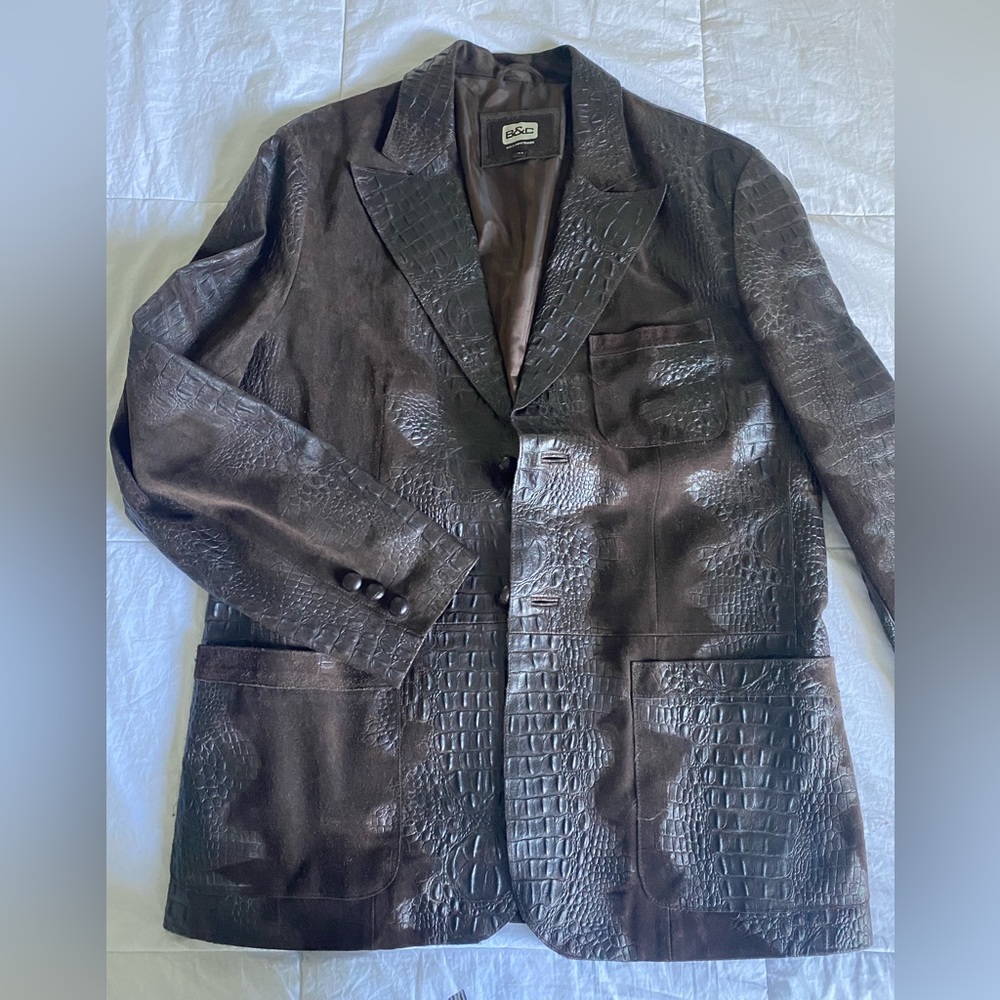 Crocodile leather jacket/blazer